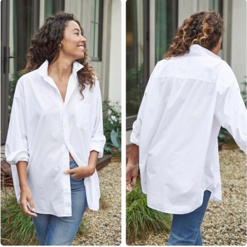 Frank & Eileen Shirley White Button-Down Shirt Size XL NEW - Picture 2 of 8